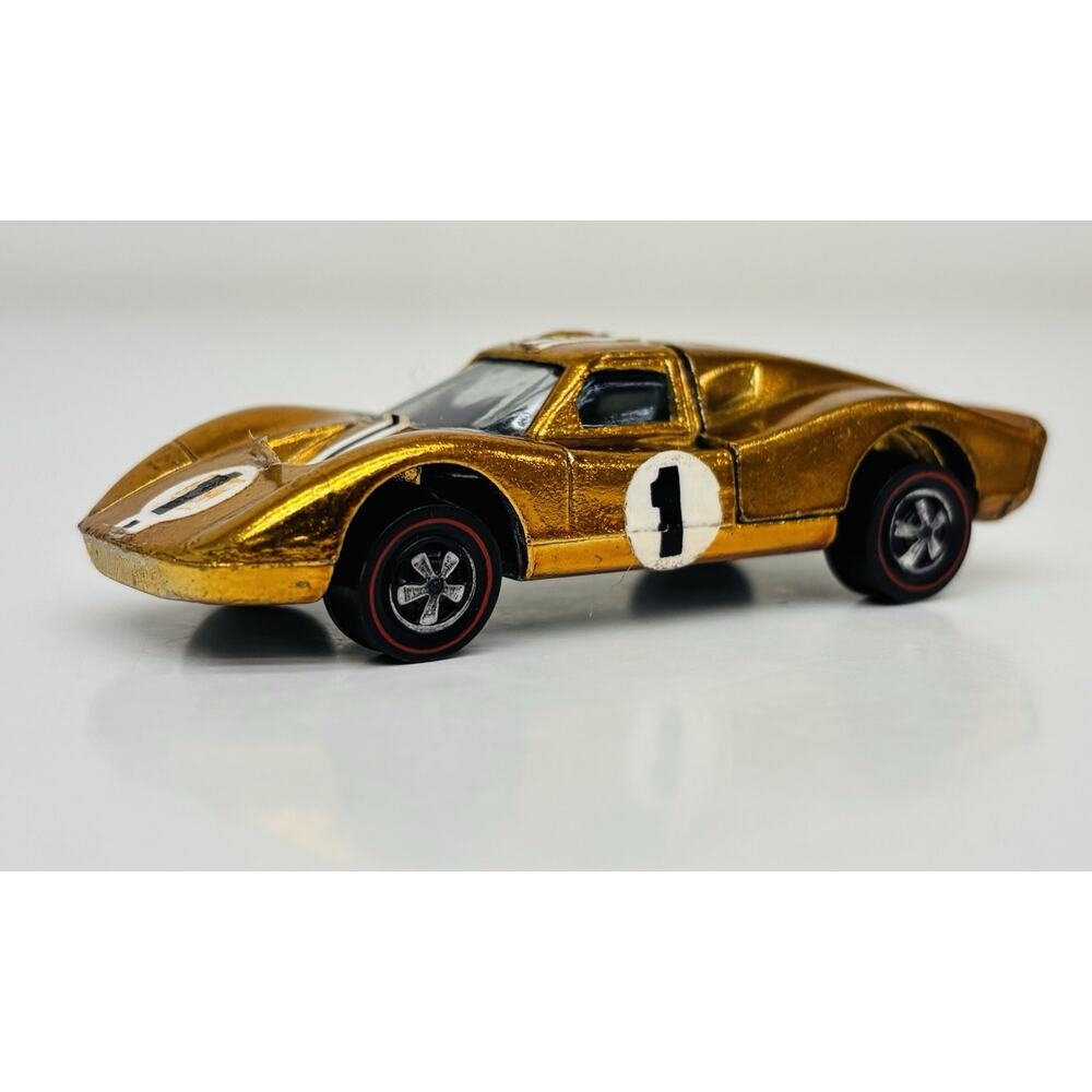 Hot Wheels Redline Ford Mark IV MK IV Gold US Black Interior w/ Tampos